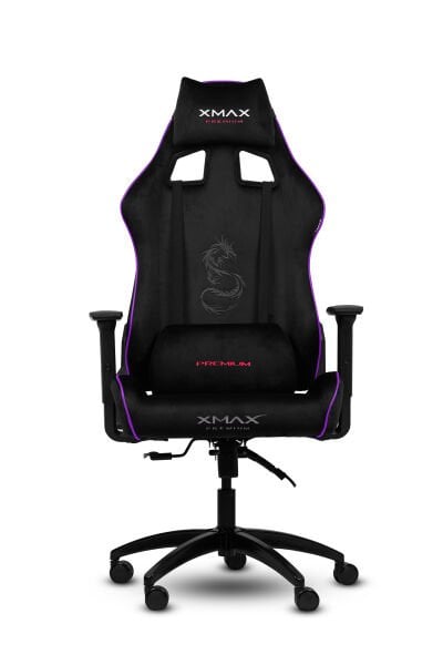 XMAX / Rio Plus Balerion Terletmez Kadife Kumaş Siyah Gaming Oyuncu Koltuğu / 120 Kg Taşır