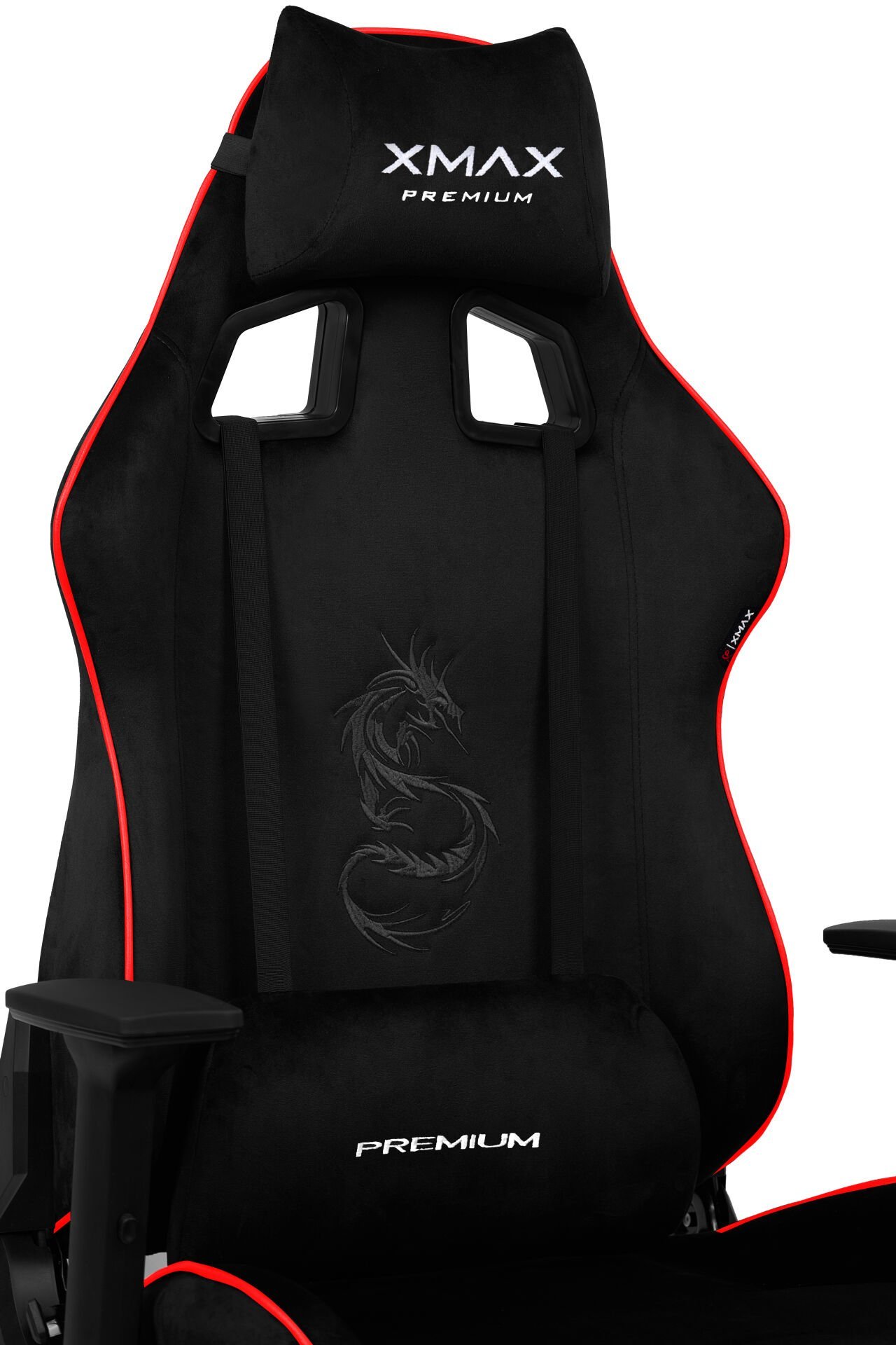 XMAX / Rio Plus Balerion Terletmez Kadife Kumaş Siyah Gaming Oyuncu Koltuğu / 120 Kg Taşır