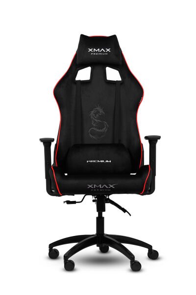 XMAX / Rio Plus Balerion Terletmez Kadife Kumaş Siyah Gaming Oyuncu Koltuğu / 120 Kg Taşır