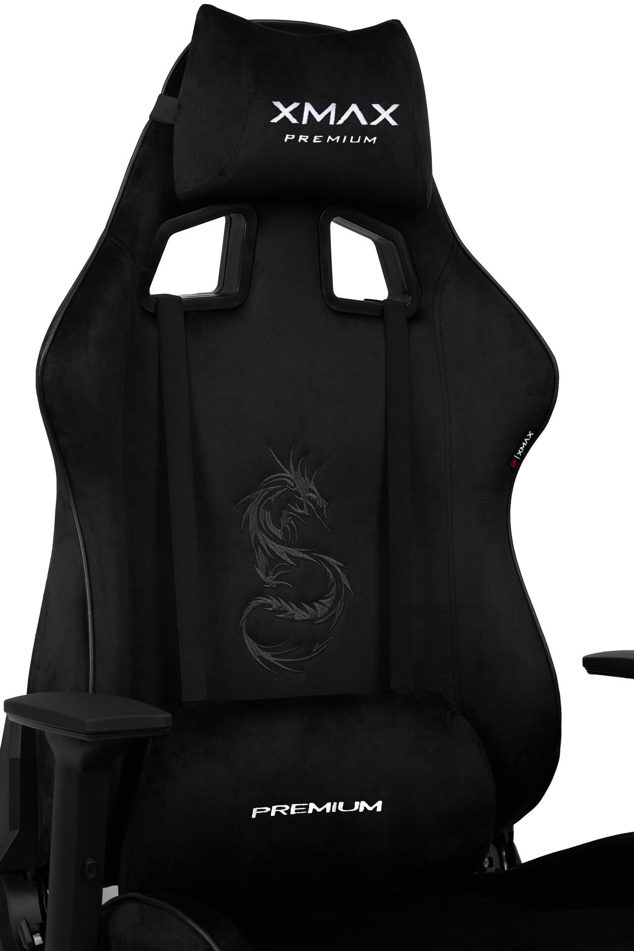 XMAX / Rio Plus Balerion Terletmez Kadife Kumaş Siyah Gaming Oyuncu Koltuğu / 120 Kg Taşır