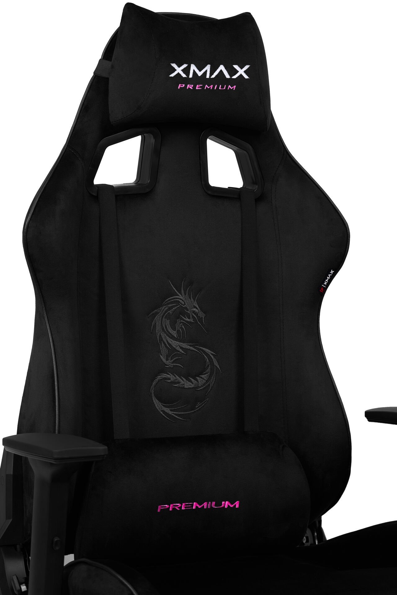 XMAX / Rio Plus Balerion Terletmez Kadife Kumaş Siyah Gaming Oyuncu Koltuğu / 120 Kg Taşır