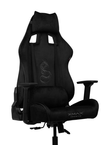XMAX NO NAME / Rio Plus Balerion Terletmez Kadife Kumaş Siyah Gaming Oyuncu Koltuğu / 120 Kg Taşır