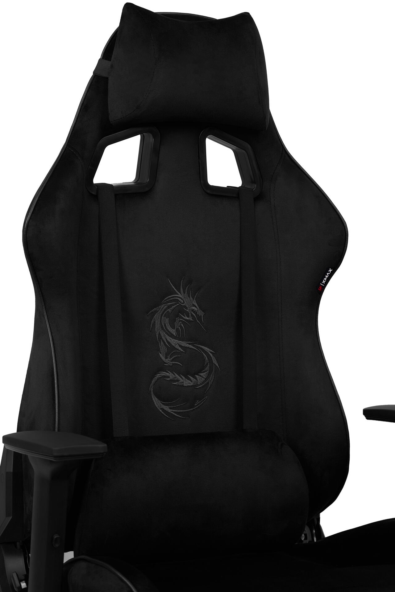 XMAX NO NAME / Rio Plus Balerion Terletmez Kadife Kumaş Siyah Gaming Oyuncu Koltuğu / 120 Kg Taşır