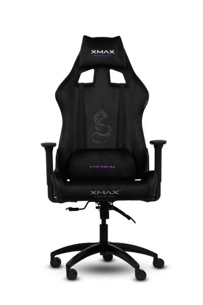 XMAX / Rio Plus Balerion Terletmez Kadife Kumaş Siyah Gaming Oyuncu Koltuğu / 120 Kg Taşır