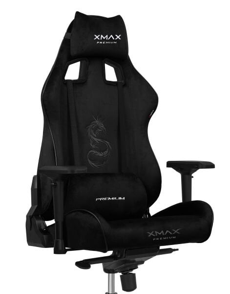 XMAX-Pro / Rio Plus Balerion 4D Kol Orijinal Yarasa Mekanizmalı Siyah Oyuncu Koltuğu / 150 KG TAŞIR - KOL PEDİ VE PUF HEDİYELİ