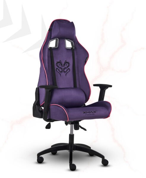 XMAX NO NAME / Rio Plus Balerion Terletmez Kadife Kumaş Mor Gaming Oyuncu Koltuğu / 120 Kg Taşır