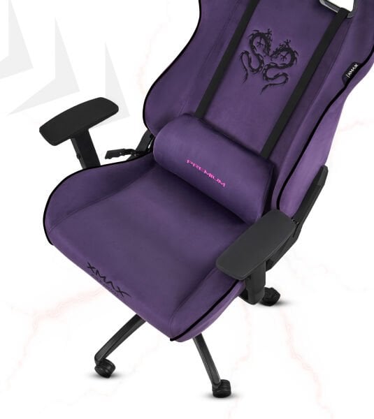 XMAX / Rio Plus Balerion Terletmez Kadife Kumaş Mor Gaming Oyuncu Koltuğu / 120 Kg Taşır