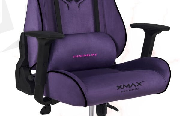 XMAX / Rio Plus Balerion Terletmez Kadife Kumaş Mor Gaming Oyuncu Koltuğu / 120 Kg Taşır
