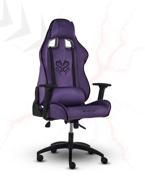 XMAX NO NAME / Rio Plus Balerion Terletmez Kadife Kumaş Mor Gaming Oyuncu Koltuğu / 120 Kg Taşır