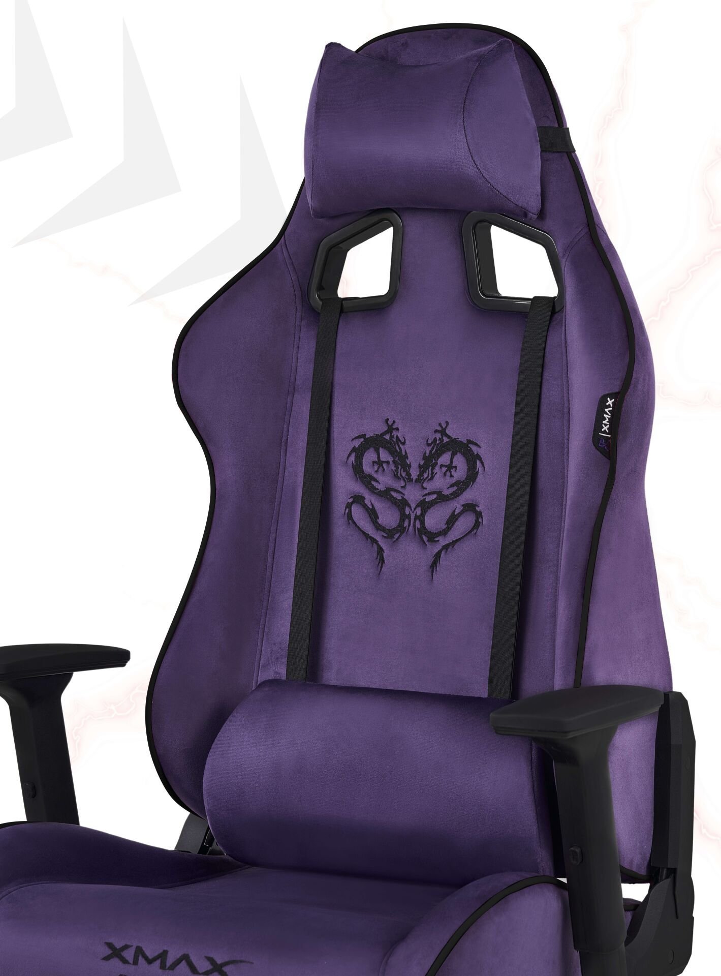 XMAX NO NAME / Rio Plus Balerion Terletmez Kadife Kumaş Mor Gaming Oyuncu Koltuğu / 120 Kg Taşır