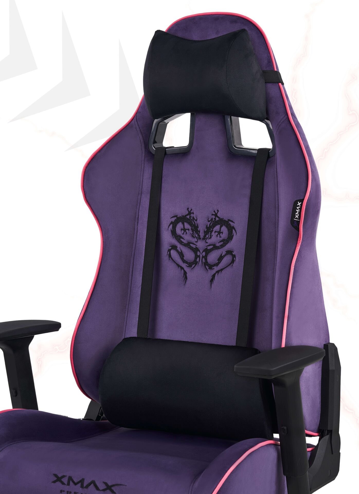 XMAX NO NAME / Rio Plus Balerion Terletmez Kadife Kumaş Mor Gaming Oyuncu Koltuğu / 120 Kg Taşır