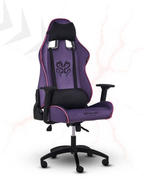 XMAX NO NAME / Rio Plus Balerion Terletmez Kadife Kumaş Mor Gaming Oyuncu Koltuğu / 120 Kg Taşır