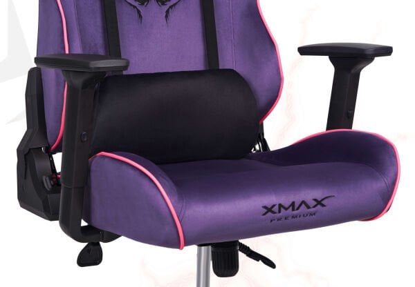 XMAX NO NAME / Rio Plus Balerion Terletmez Kadife Kumaş Mor Gaming Oyuncu Koltuğu / 120 Kg Taşır