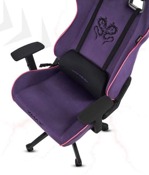 XMAX / Rio Plus Balerion Terletmez Kadife Kumaş Mor Gaming Oyuncu Koltuğu / 120 Kg Taşır