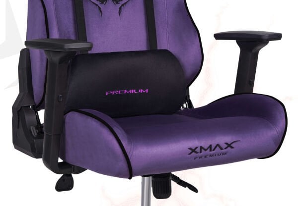 XMAX / Rio Plus Balerion Terletmez Kadife Kumaş Mor Gaming Oyuncu Koltuğu / 120 Kg Taşır