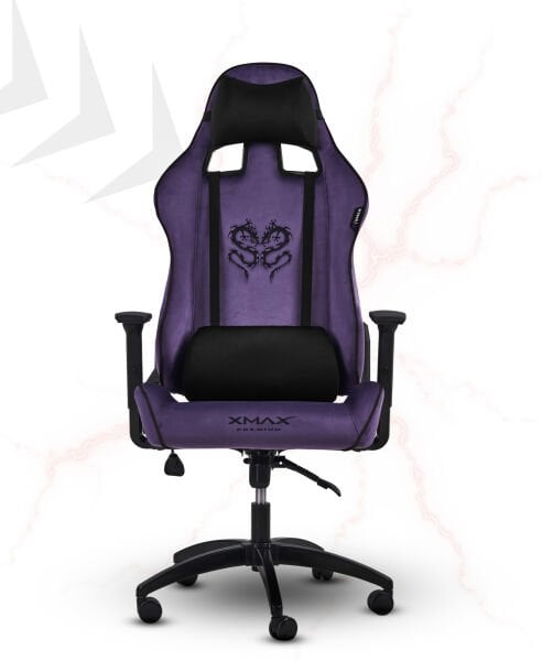 XMAX NO NAME / Rio Plus Balerion Terletmez Kadife Kumaş Mor Gaming Oyuncu Koltuğu / 120 Kg Taşır
