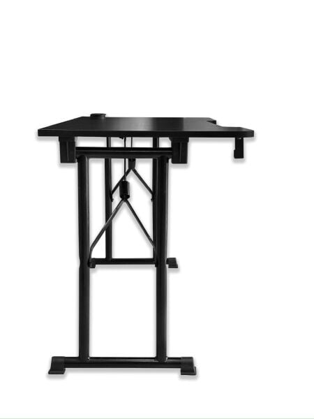 JetKur Siyah Bilgisayar Oyuncu Masası 160x70cm Sallanmaz Metal Ayaklı - Pratik Kurulum
