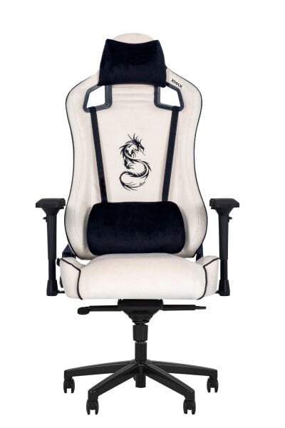 XMAX-Pro NO NAME / Maximus 4D Kol Orijinal Yarasa Mekanizmalı Beyaz Oyuncu Koltuğu / 150 KG TAŞIR