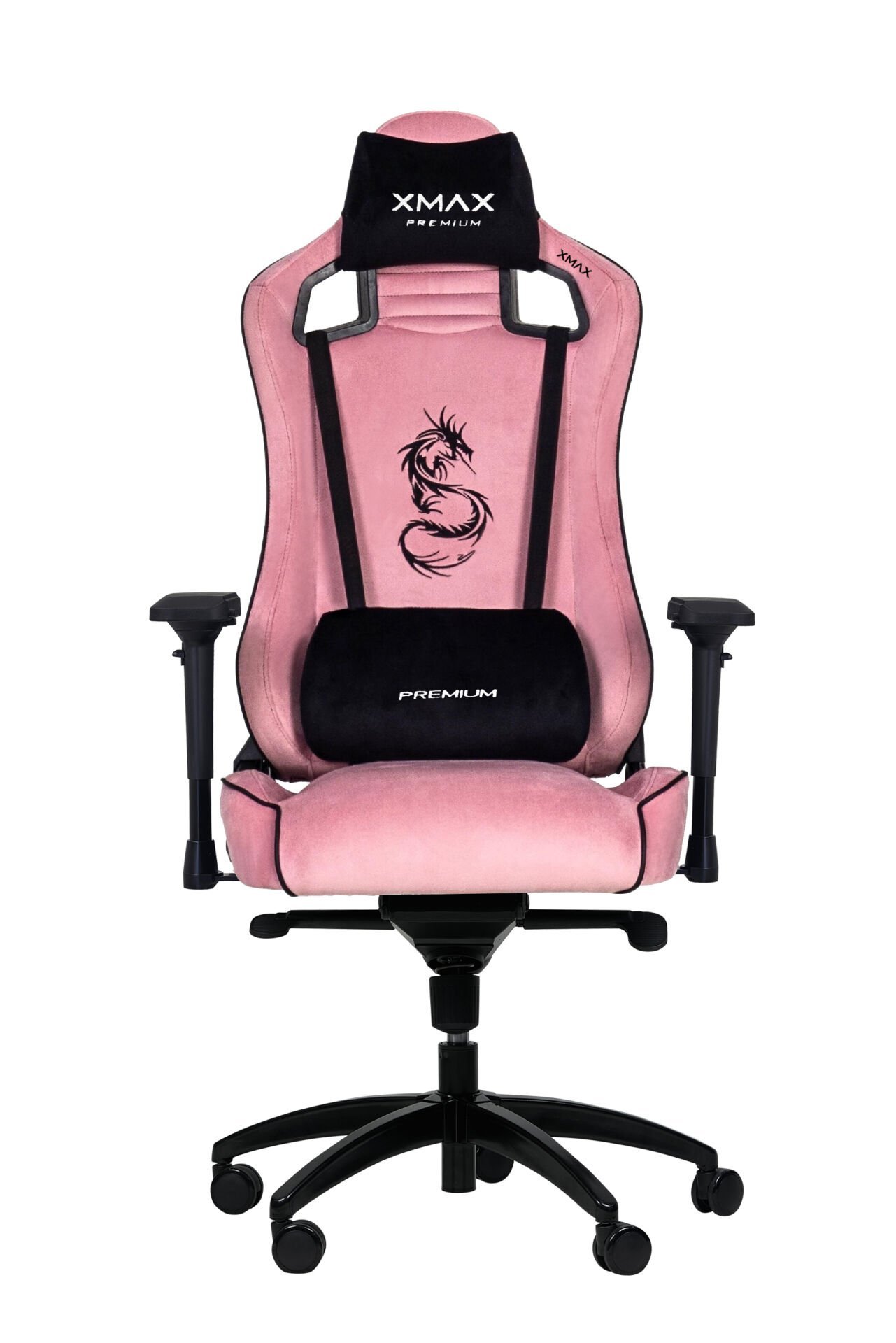 XMAX-Pro / Maximus 4D Kol Orijinal Yarasa Mekanizmalı Pembe Oyuncu Koltuğu / 150 KG TAŞIR