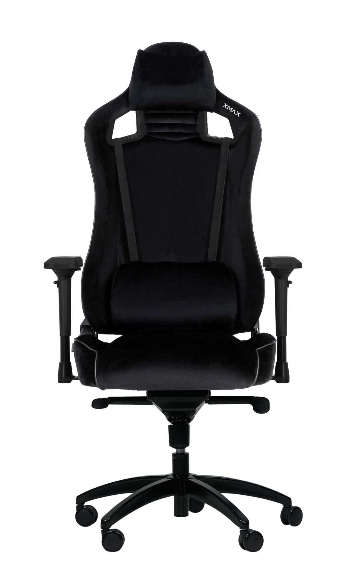 XMAX-Pro NO NAME / Maximus 4D Kol Orijinal Yarasa Mekanizmalı Siyah Oyuncu Koltuğu / 150 KG TAŞIR - KOL PEDİ VE PUF HEDİYELİ