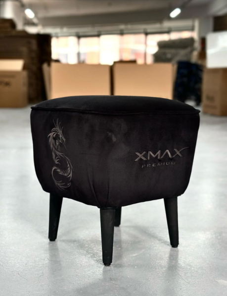 XMAX-Pro / Maximus 4D Kol Orijinal Yarasa Mekanizmalı Siyah Oyuncu Koltuğu / 150 KG TAŞIR - KOL PEDİ VE PUF HEDİYELİ
