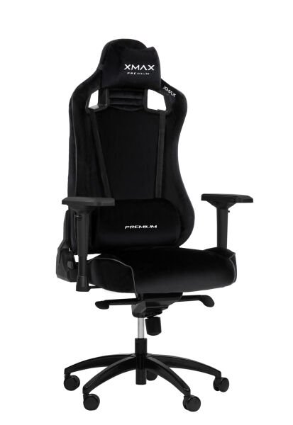 XMAX-Pro / Maximus 4D Kol Orijinal Yarasa Mekanizmalı Siyah Oyuncu Koltuğu / 150 KG TAŞIR - KOL PEDİ VE PUF HEDİYELİ