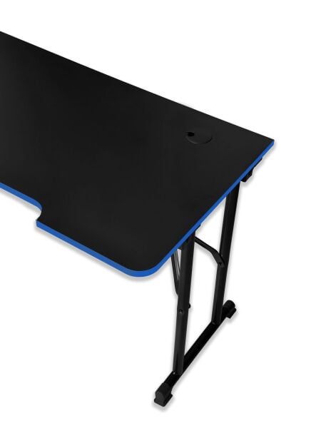 JetKur Mavi Bilgisayar Oyuncu Masası 140x70cm Sallanmaz Metal Ayaklı - Pratik Kurulum