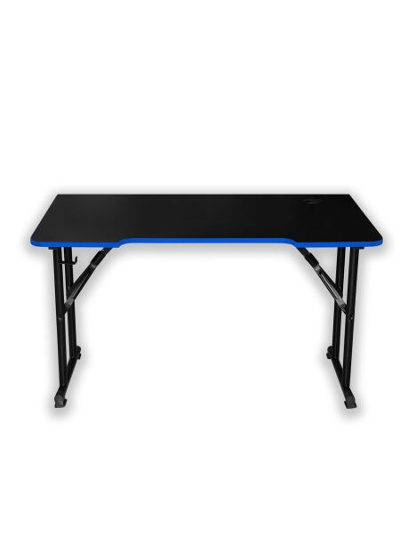 JetKur Mavi Bilgisayar Oyuncu Masası 140x70cm Sallanmaz Metal Ayaklı - Pratik Kurulum