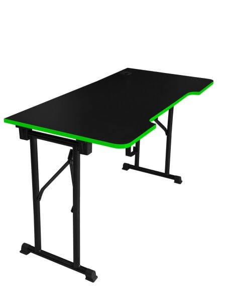 JetKur Yeşil Bilgisayar Oyuncu Masası 120x60cm Sallanmaz Metal Ayaklı - Pratik Kurulum