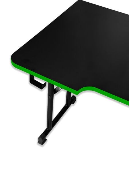 JetKur Yeşil Bilgisayar Oyuncu Masası 120x60cm Sallanmaz Metal Ayaklı - Pratik Kurulum