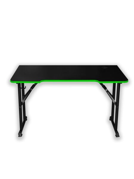 JetKur Yeşil Bilgisayar Oyuncu Masası 140x70cm Sallanmaz Metal Ayaklı - Pratik Kurulum
