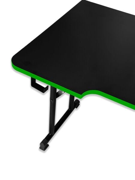 JetKur Yeşil Bilgisayar Oyuncu Masası 140x70cm Sallanmaz Metal Ayaklı - Pratik Kurulum