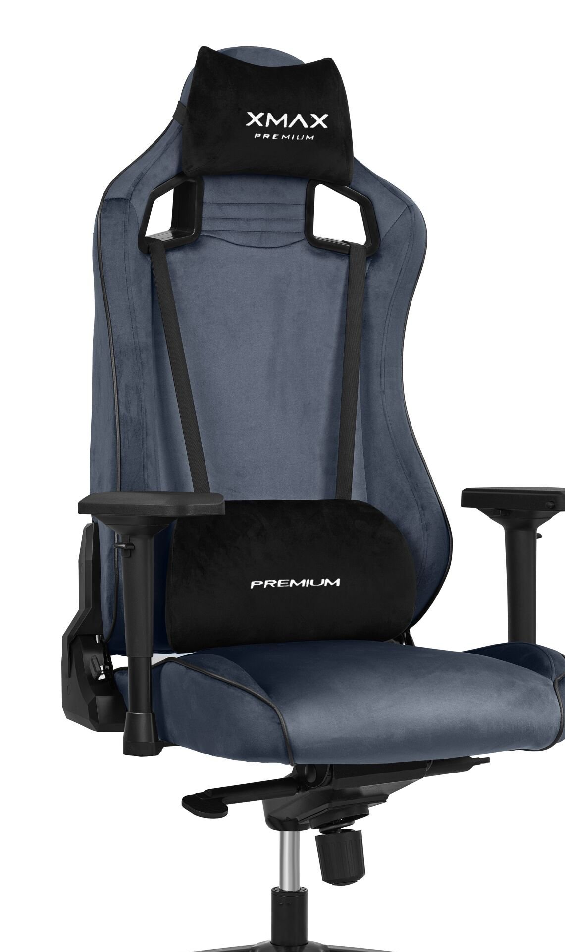 XMAX-Pro / Maximus 4D Kol Orijinal Yarasa Mekanizmalı Antrasit Oyuncu Koltuğu / 150 KG TAŞIR - KOL PEDİ VE PUF HEDİYELİ