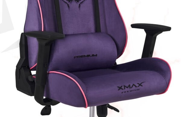 XMAX / Rio Plus Balerion Terletmez Kadife Kumaş Mor Gaming Oyuncu Koltuğu / 120 Kg Taşır