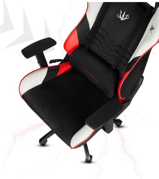 XMAX / Rio Plus Terletmez Kısmi Derili Kadife Kumaş Kırmızı/Siyah Gaming Oyuncu Koltuğu / 120 Kg Taşır