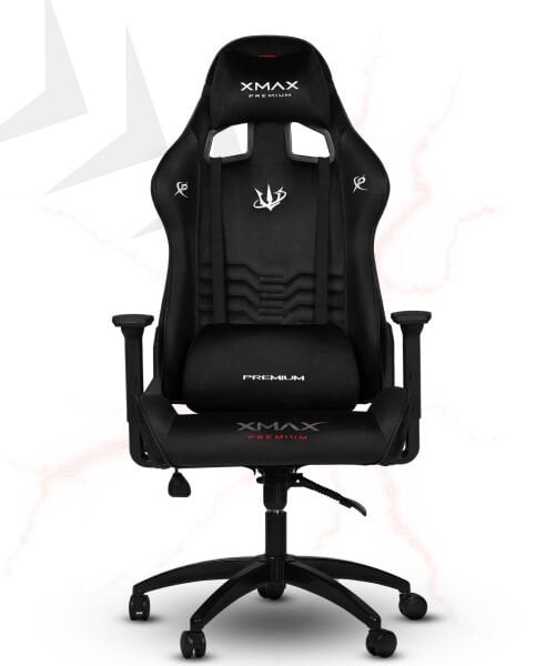 XMAX / Rio Plus Terletmez Kısmi Derili Kadife Kumaş Siyah Gaming Oyuncu Koltuğu / 120 Kg Taşır