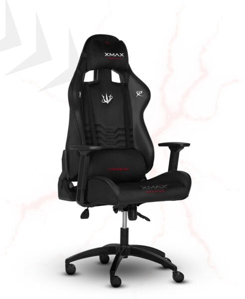 XMAX / Rio Plus Terletmez Kısmi Derili Kadife Kumaş Siyah Gaming Oyuncu Koltuğu / 120 Kg Taşır