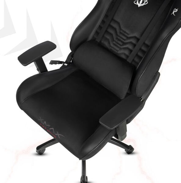 XMAX NO NAME  / Rio Plus Terletmez Kısmi Derili Kadife Kumaş Siyah Gaming Oyuncu Koltuğu / 120 Kg Taşır