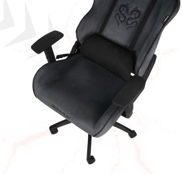 XMAX NO NAME / Rio Balerion Terletmez Kadife Kumaş Koyu Gri Gaming Oyuncu Koltuğu / 120 Kg Taşır