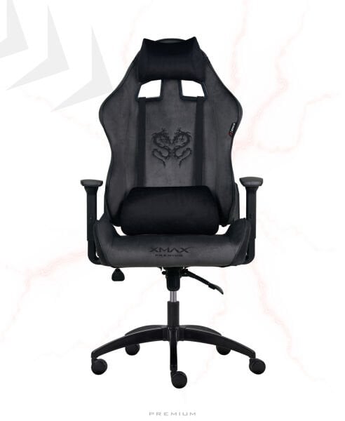XMAX NO NAME / Rio Balerion Terletmez Kadife Kumaş Koyu Gri Gaming Oyuncu Koltuğu / 120 Kg Taşır