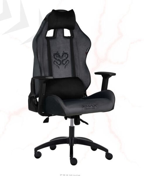XMAX NO NAME / Rio Balerion Terletmez Kadife Kumaş Koyu Gri Gaming Oyuncu Koltuğu / 120 Kg Taşır
