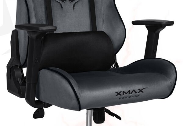 XMAX NO NAME / Rio Balerion Terletmez Kadife Kumaş Koyu Gri Gaming Oyuncu Koltuğu / 120 Kg Taşır