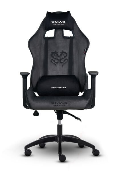 Gri Oyuncu Koltuğu Siyah Yastıklı – XMAX Rio Bilgisayar Sandalyesi