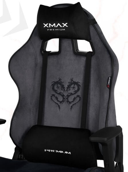 Koyu Antrasit Oyuncu Koltuğu Siyah Yastıklı – XMAX Rio Bilgisayar Sandalyesi