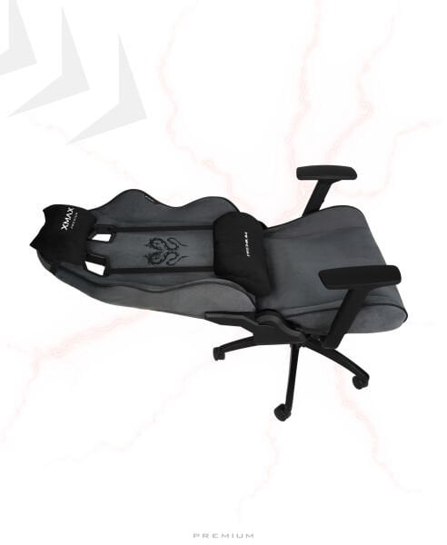 Gri Oyuncu Koltuğu Siyah Yastıklı – XMAX Rio Bilgisayar Sandalyesi