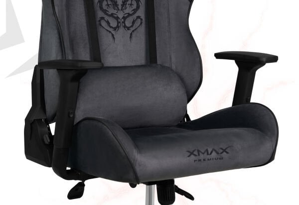 XMAX NO NAME / Rio Balerion Terletmez Kadife Kumaş Koyu Gri Gaming Oyuncu Koltuğu / 120 Kg Taşır