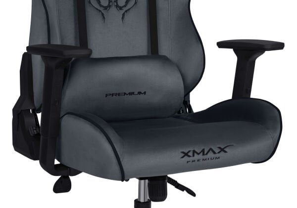 XMAX / Rio Balerion Terletmez Kadife Kumaş Koyu Gri Gaming Oyuncu Koltuğu / 120 Kg Taşır