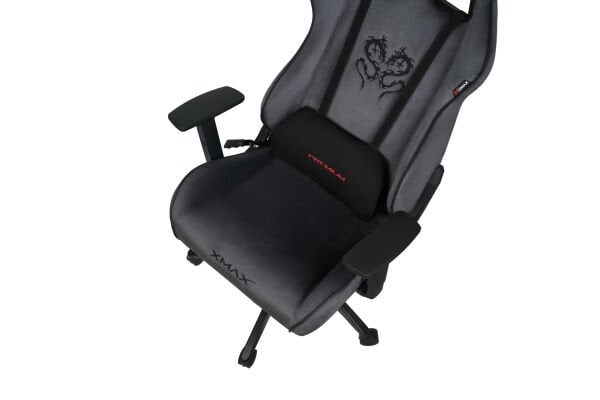 XMAX / Rio Plus Balerion Terletmez Kadife Kumaş Koyu Gri Gaming Oyuncu Koltuğu / 120 Kg Taşır