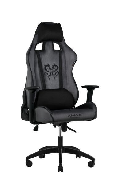 XMAX / Rio Plus Balerion Terletmez Kadife Kumaş Koyu Gri Gaming Oyuncu Koltuğu / 120 Kg Taşır