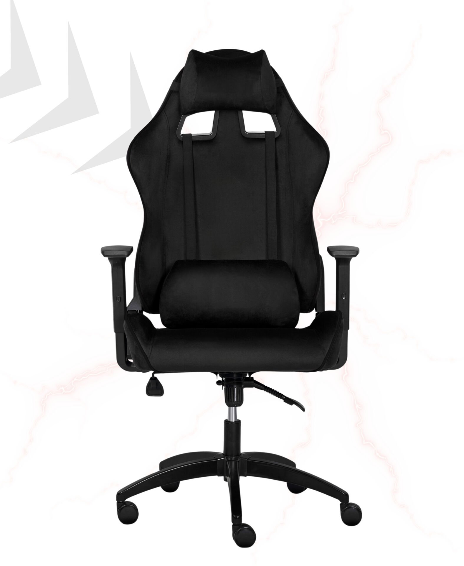 XMAX NO NAME / Rio Balerion Terletmez Kadife Kumaş Siyah Gaming Markasız Sade Oyuncu Koltuğu / 120 Kg Taşır